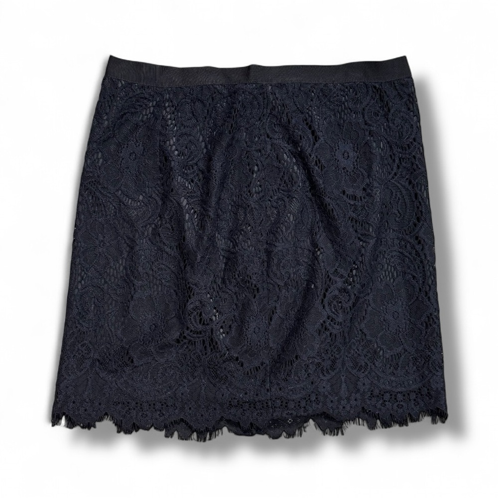 LC Lauren Conrad Black Lace Skirt Women’s Size 8